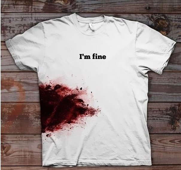 injured t-shirt