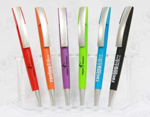 Metallic Design Plastic Ball Pen (STA0211)
