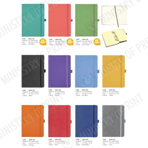 PU Moto-2 Notebook w Pocket (STA0280)