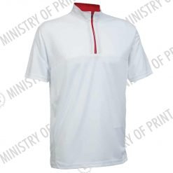 2-Tone Mandarin Collar Polo T-Shirts (QD18/QD21)