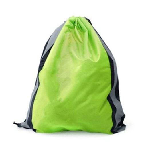 Drawstring Bag with Reflective Panel (B0041)