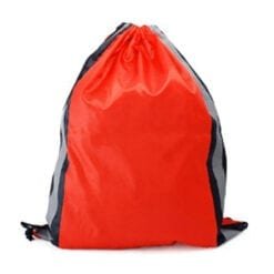 Drawstring Bag with Reflective Panel (B0041)