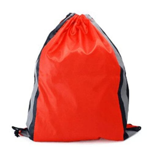 Drawstring Bag with Reflective Panel (B0041)