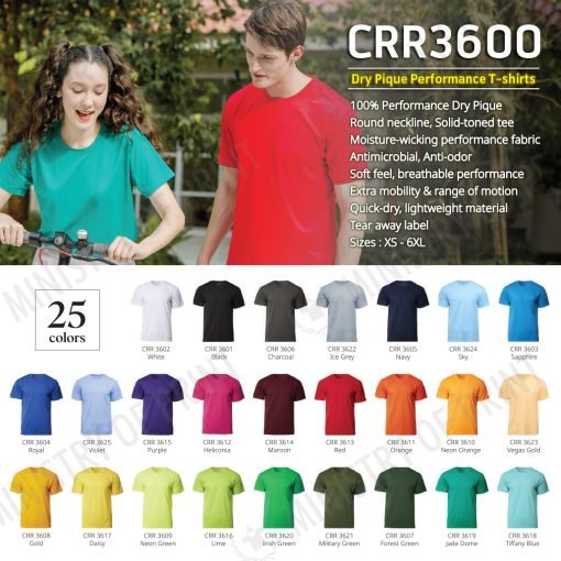 Dry Pique Performance T-shirts (CRR3600)
