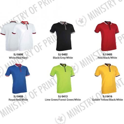 Multi-Tone Cotton Polo T-Shirts (SJ04)