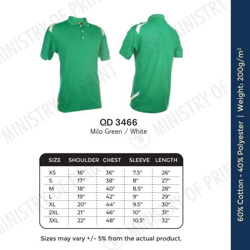 Multi-Tone Dri-Fit Polo T-Shirts (QD34)