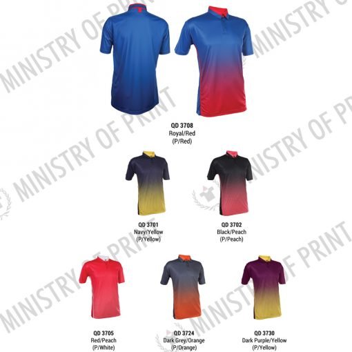 Multi-Tone Dri-Fit Polo T-Shirts (QD37)