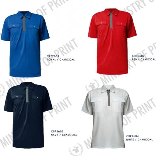 Crossrunner Dri-fit Heritage 2 Tone Polo (CRP2600)