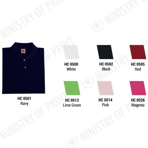 Honeycomb Ladies Cotton Polo T-Shirts (HC05)