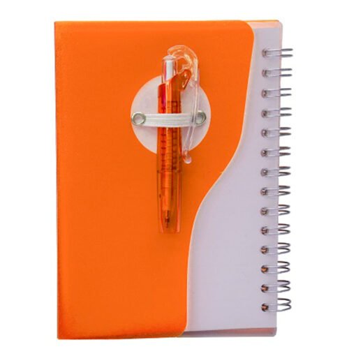 PP Plastic Cover  Notepad Back with Pen (STA0052)