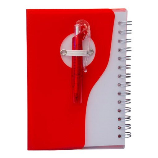 PP Plastic Cover  Notepad Back with Pen (STA0052)