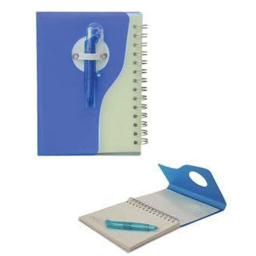 PP Plastic Cover  Notepad Back with Pen (STA0052)