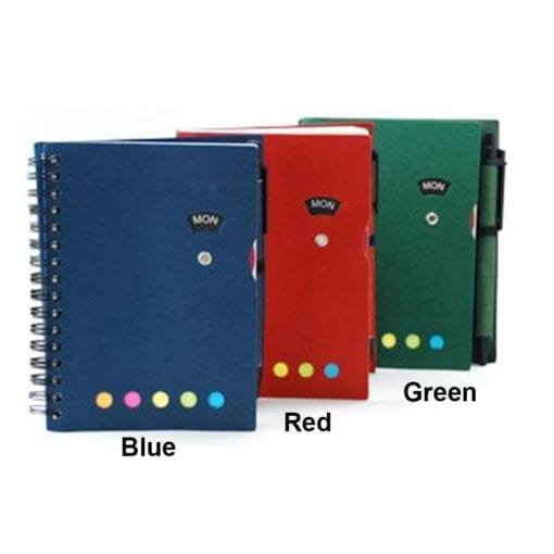 Notebook with Post It Pad and Pen (STA0014)