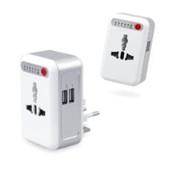 Smart Timing Universal Travel Adaptor With 2 USB Ports (TA0002)