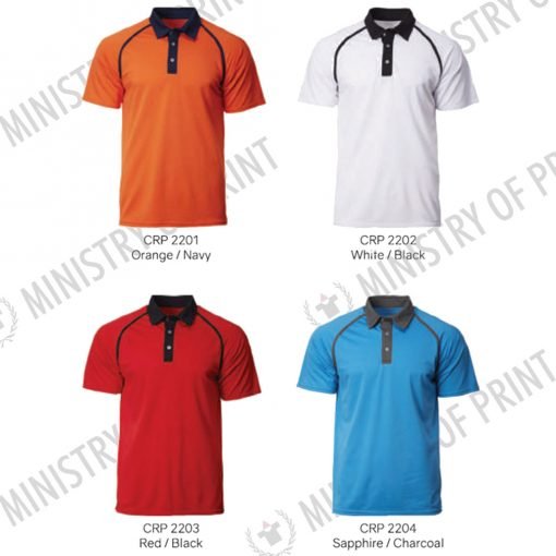 Victoria 2 Tone Dri-Fit Polo (CRP2200)