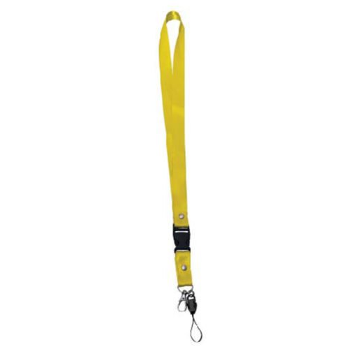 Lanyard with Staple & Metal Hook, Safety Clip & Handphone Clip (L0003)