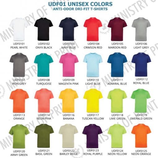 Anti-Odor Dri-Fit Eyelet T-Shirts (UDF01)