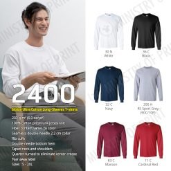 Gildan Ultra Cotton Long-Sleeves T-shirts (2400)