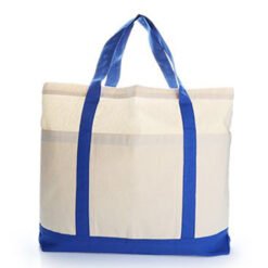 Voltrax 2 Tone Cotton Blue Tote Bag (B0082)