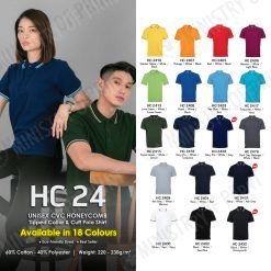 Multi-Tone Cotton Polo T-Shirts (HC24)