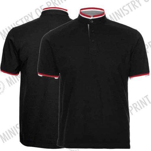 Multi-Tone Mandarin Polo T-Shirts (HC23)