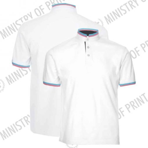 Multi-Tone Mandarin Polo T-Shirts (HC23)