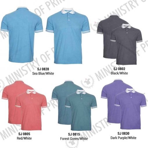 Multi-Tone Cotton Polo T-Shirts (SJ08)