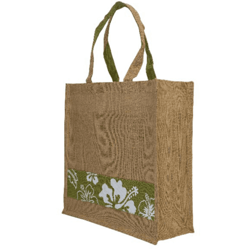 Floral Jute Bag (B0013)
