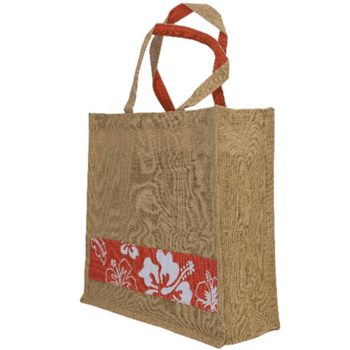 Floral Jute Bag (B0013)