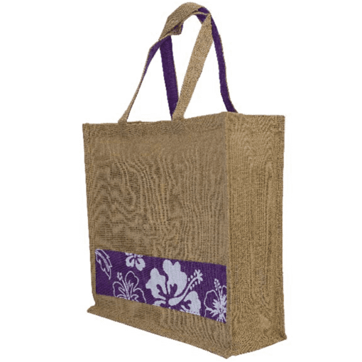 Floral Jute Bag (B0013)