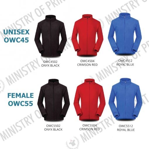 BEAM Collar Fleece Zip-up Jacket (OWC45)