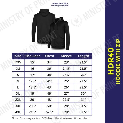 BEAM Polyester Zipped Hoodies (HDR 40)