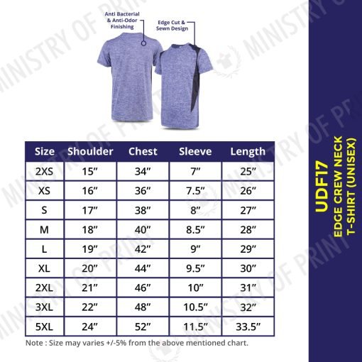 Edge Anti-Odor Heather Dri-Fit T-Shirt (UDF17)