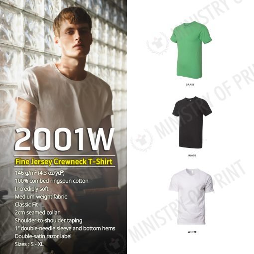 Fine Jersey Crewneck T-Shirt (2001W)