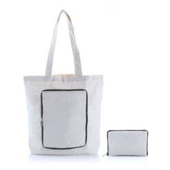 Foldable Zipper Totebag (B0054)