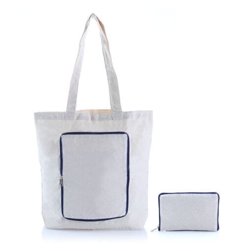 Foldable Zipper Totebag (B0054)
