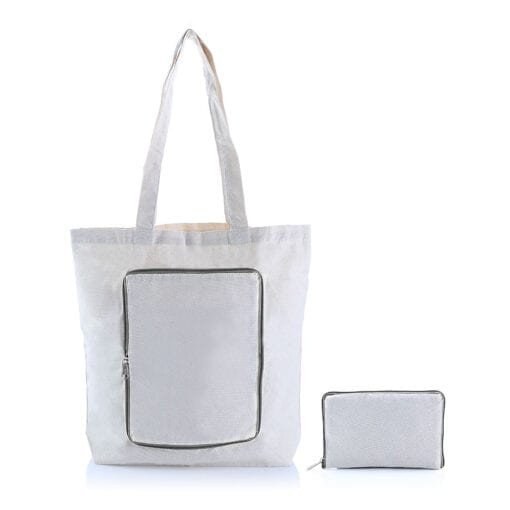 Foldable Zipper Totebag (B0054)