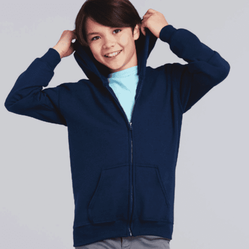 Gildan Youth Full Zip Hooded Sweatshirts (88600B)