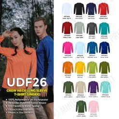 Long-Sleeves Dri-Fit Eyelet T-Shirts (UDF26)