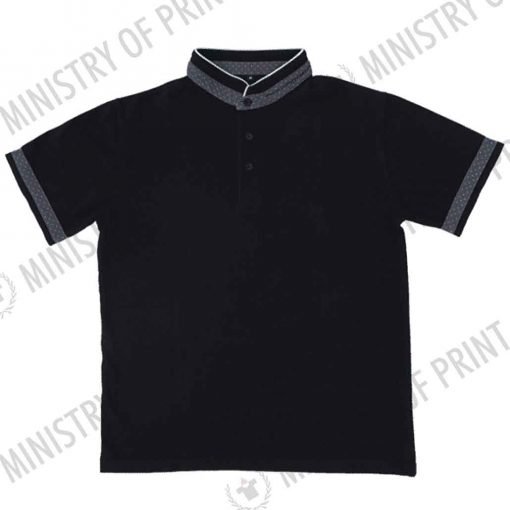 Multi-Tone Mandarin Collar Polo T-Shirts (HC21)