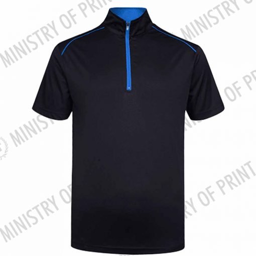 Oriental Zip-Up Collar Polo T-Shirt (UDF20)