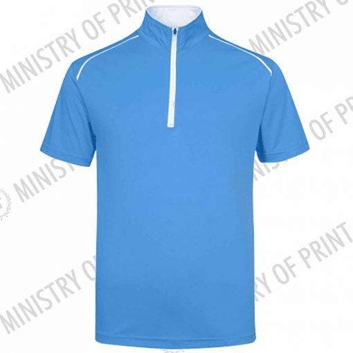 Oriental Zip-Up Collar Polo T-Shirt (UDF20)
