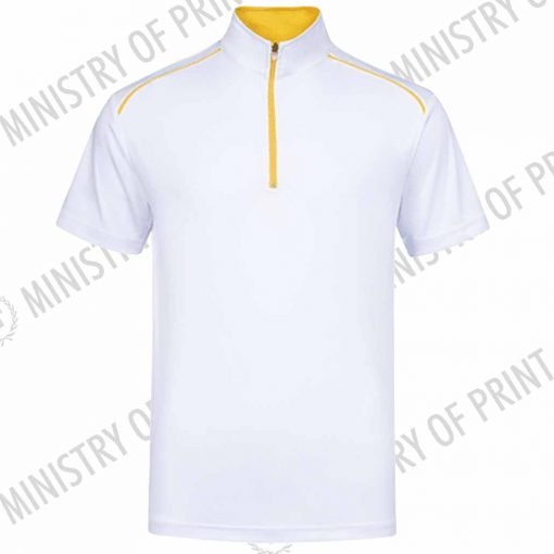Oriental Zip-Up Collar Polo T-Shirt (UDF20)
