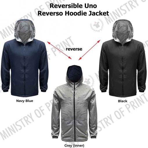 Reversible Uno Reverso Hoodie Jacket