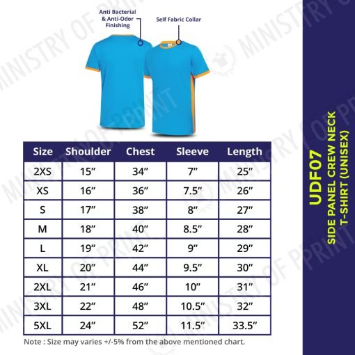 Side Panel Anti-Odor Dri-Fit T-Shirts (UDF07)