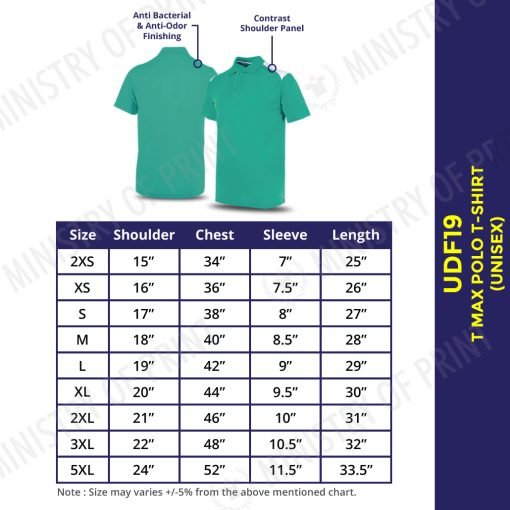 T-Max Anti-Odor Polo T-Shirt (UDF19)