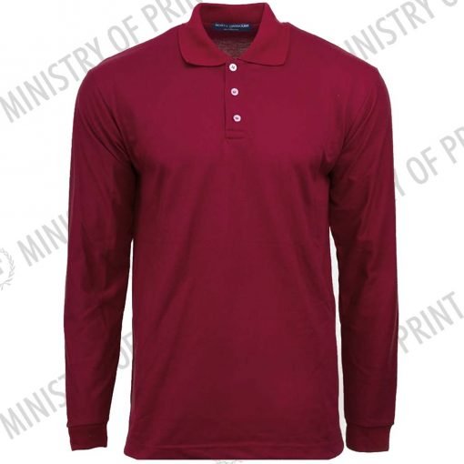 Soft Touch Long Sleeve Polo T-Shirts (B24400)