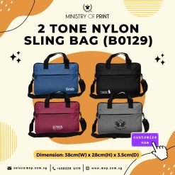 2 Tone Nylon Sling Bag (B0129)