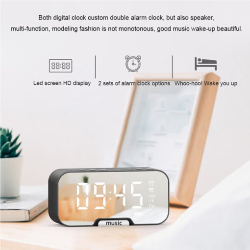 Wireless Bluetooth Speaker (with Clock and FM Radio) (GE0010)