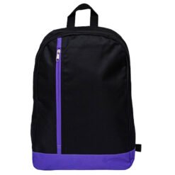 Nylon Backpack with Front Zipper (B0121)